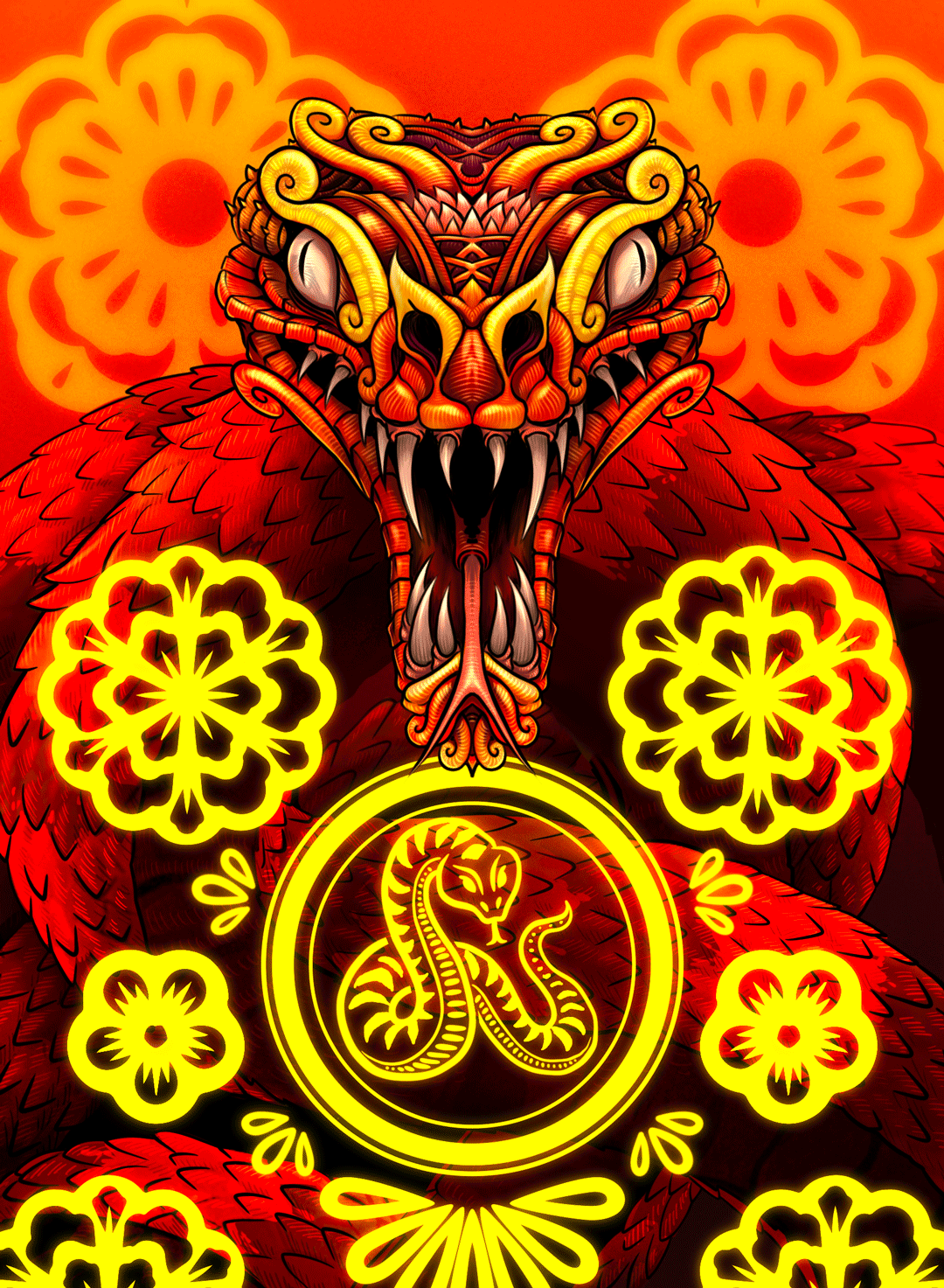 "Year of the Snake" – 8X10 Limited Edition Art Print