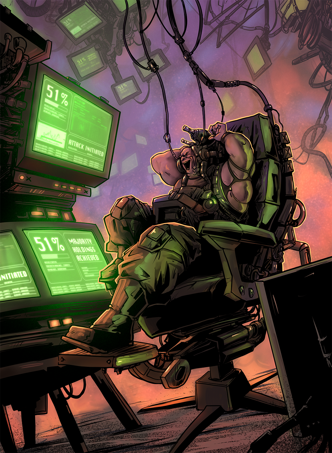 "51% Attack" – 5X7 Limited Edition Art Print