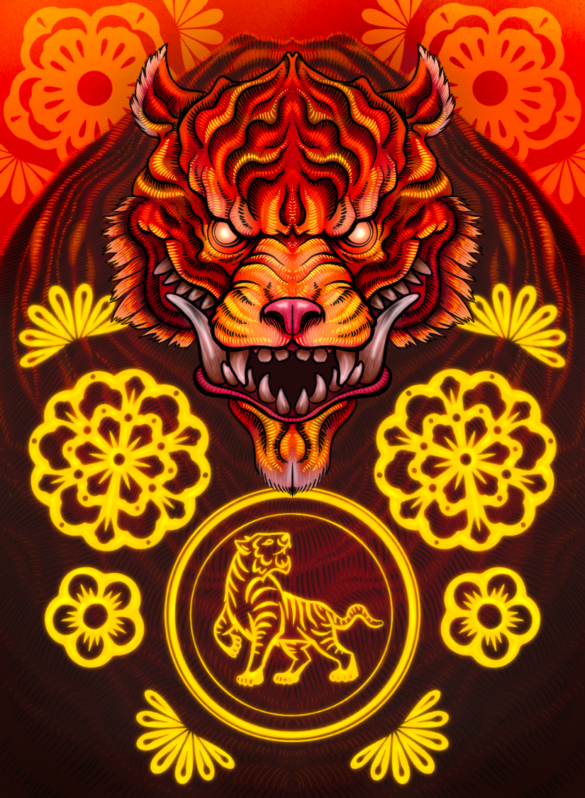 "Year of the Tiger" – 8X10 Limited Edition Art Print